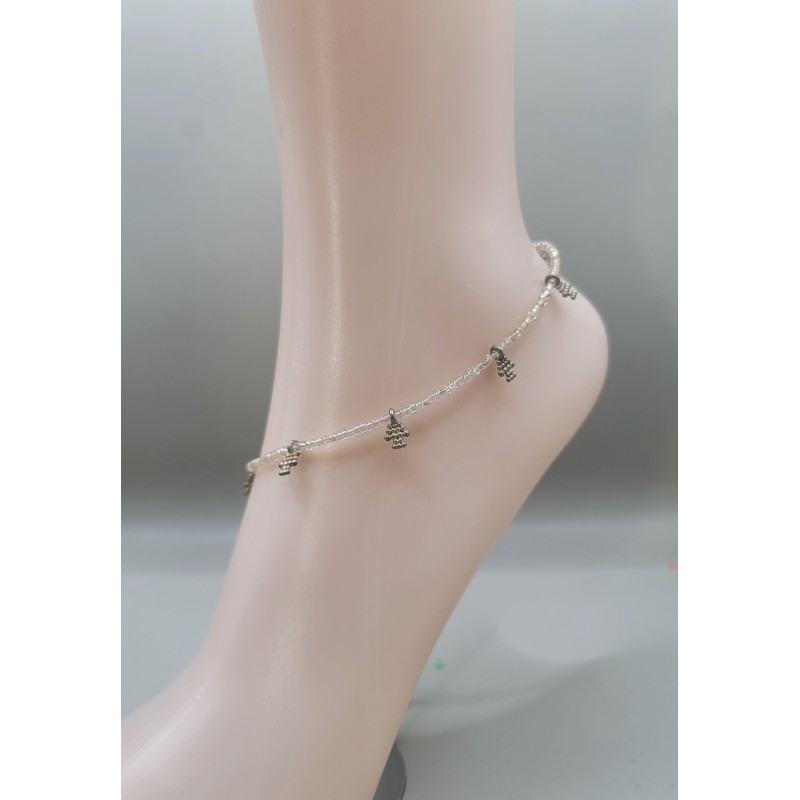 Handmade Beaded Anklet – Minimalist Summer Jewelry | Atelier d’Assi