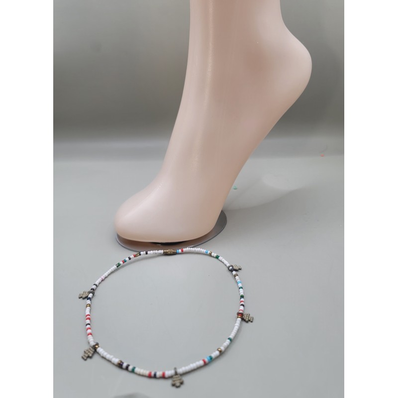 Handmade Beaded Anklet – Minimalist Summer Jewelry | Atelier d’Assi