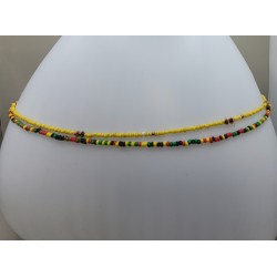 Chaîne de taille artisanale en perles – Bijou de corps bohème | Atelier d’Assi