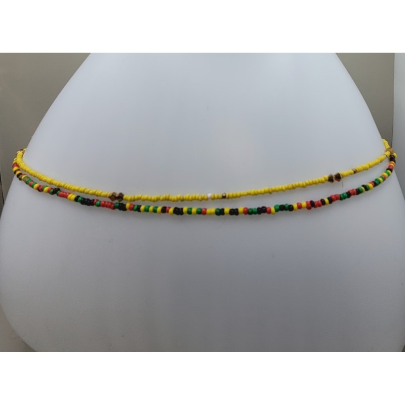 Chaîne de taille artisanale en perles – Bijou de corps bohème | Atelier d’Assi