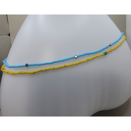 Chaîne de taille artisanale en perles – Bijou de corps bohème | Atelier d’Assi