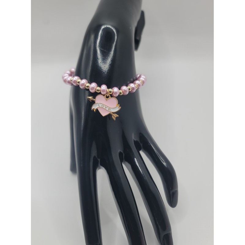 Bracelet fantaisie en perles – Cristaux & charms raffinés | Bijoux tendance femme