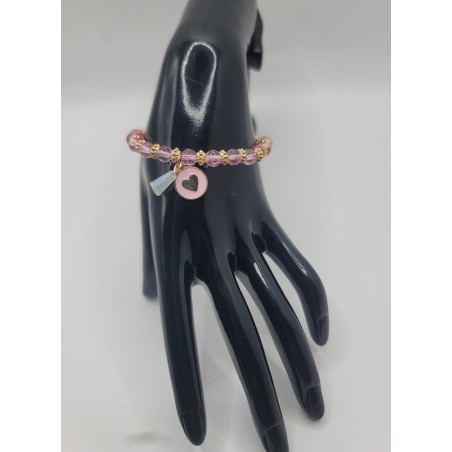 Bracelet fantaisie en perles – Cristaux & charms raffinés | Bijoux tendance femme