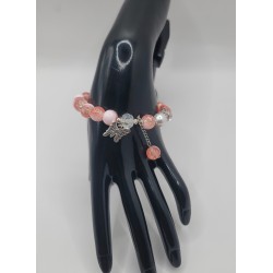 Bracelet fantaisie en perles – Cristaux & charms raffinés | Bijoux tendance femme