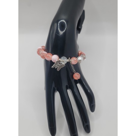 Bracelet fantaisie en perles – Cristaux & charms raffinés | Bijoux tendance femme