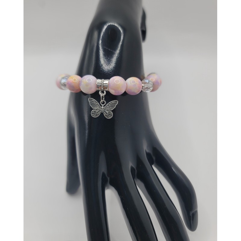 Bracelet fantaisie en perles – Cristaux & charms raffinés | Bijoux tendance femme