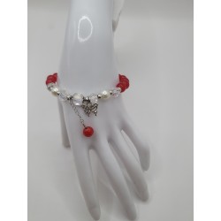Bracelet fantaisie en perles – Cristaux & charms raffinés | Bijoux tendance femme