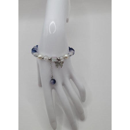 Bracelet fantaisie en perles – Cristaux & charms raffinés | Bijoux tendance femme