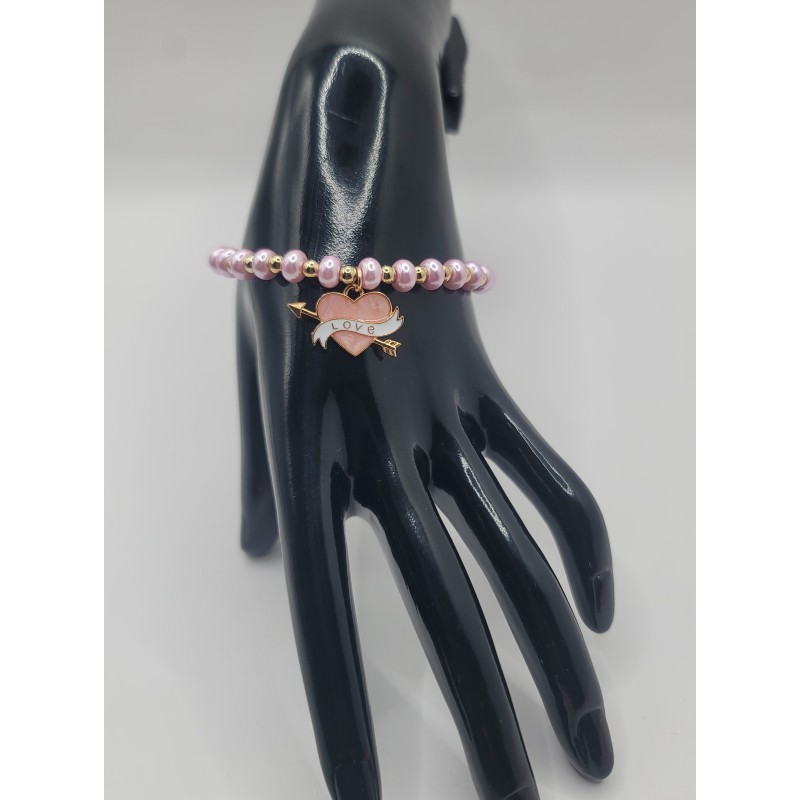Bracelet fantaisie en perles – Cristaux & charms raffinés | Bijoux tendance femme