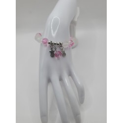 Bracelet fantaisie en perles – Cristaux & charms raffinés | Bijoux tendance femme