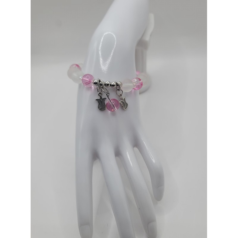 Bracelet fantaisie en perles – Cristaux & charms raffinés | Bijoux tendance femme