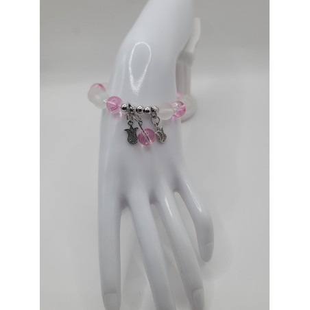 Bracelet fantaisie en perles – Cristaux & charms raffinés | Bijoux tendance femme