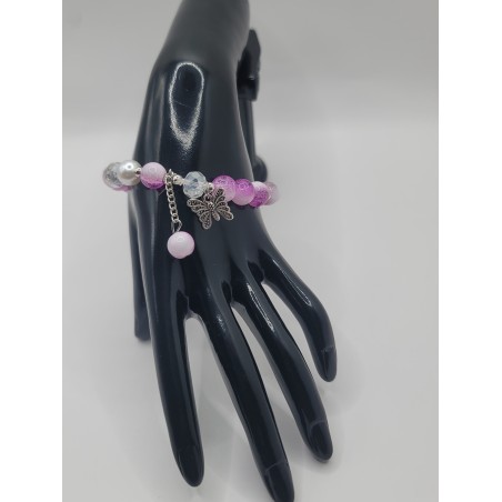 Bracelet fantaisie en perles – Cristaux & charms raffinés | Bijoux tendance femme