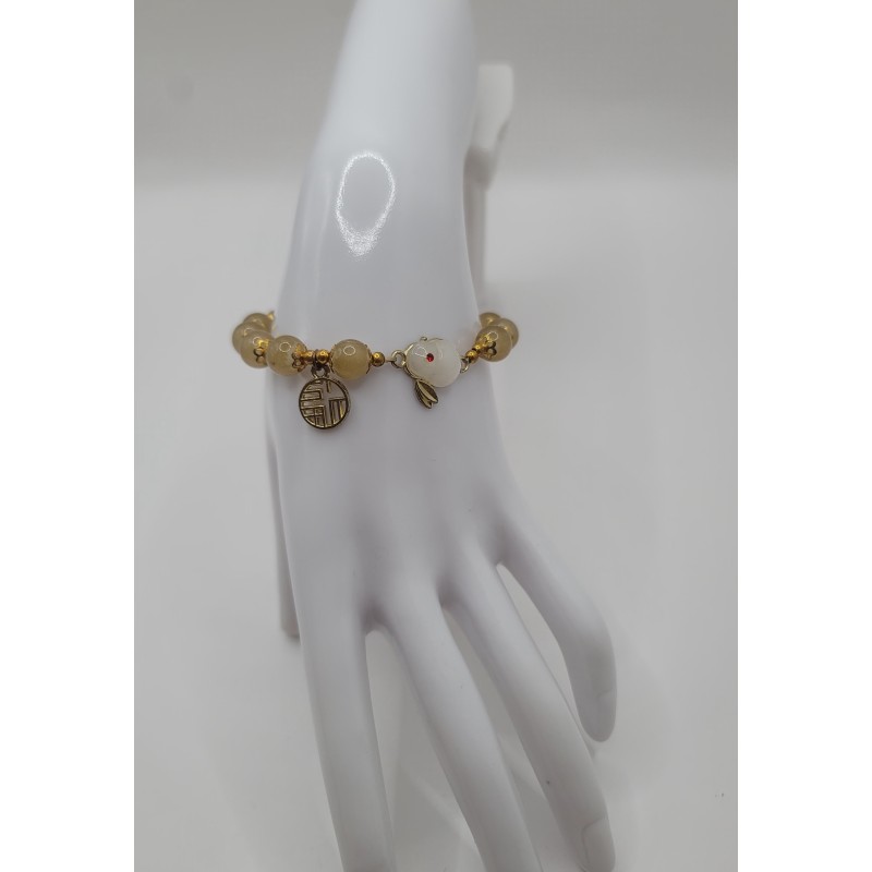 Bracelet fantaisie en perles – Cristaux & charms raffinés | Bijoux tendance femme