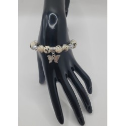 Bracelet fantaisie en perles – Cristaux & charms raffinés | Bijoux tendance femme