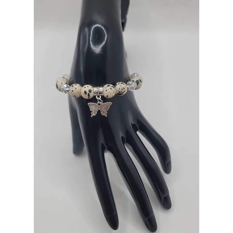 Bracelet fantaisie en perles – Cristaux & charms raffinés | Bijoux tendance femme