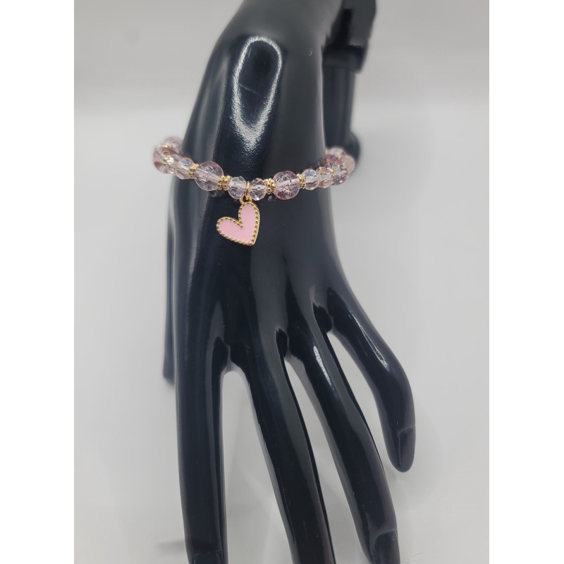 Bracelet fantaisie en perles – Cristaux & charms raffinés | Bijoux tendance femme