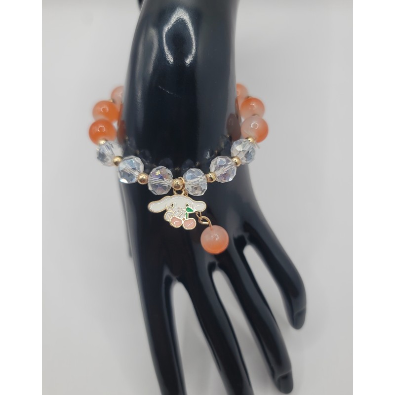 Bracelet fantaisie en perles – Cristaux & charms raffinés | Bijoux tendance femme