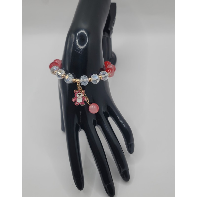 Bracelet fantaisie en perles – Cristaux & charms raffinés | Bijoux tendance femme