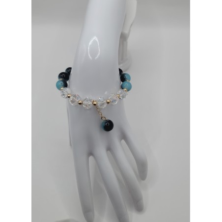 Bracelet fantaisie en perles – Cristaux & charms raffinés | Bijoux tendance femme