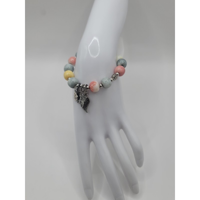 Bracelet fantaisie en perles – Cristaux & charms raffinés | Bijoux tendance femme