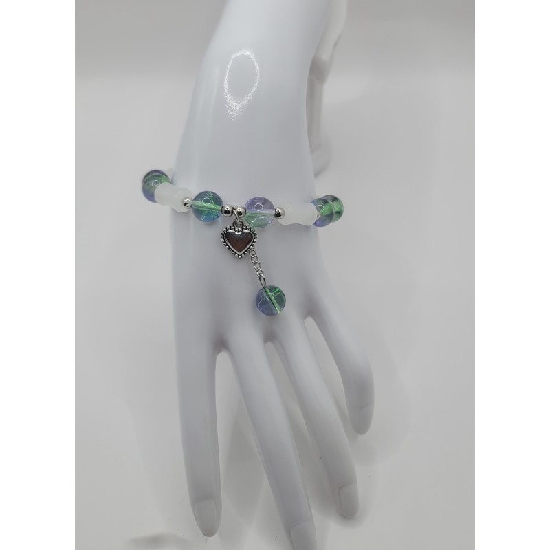 Bracelet fantaisie en perles – Cristaux & charms raffinés | Bijoux tendance femme