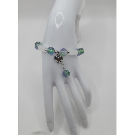 Bracelet fantaisie en perles – Cristaux & charms raffinés | Bijoux tendance femme