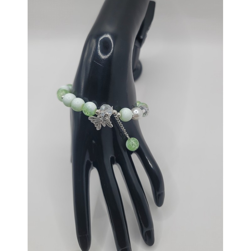 Bracelet fantaisie en perles – Cristaux & charms raffinés | Bijoux tendance femme