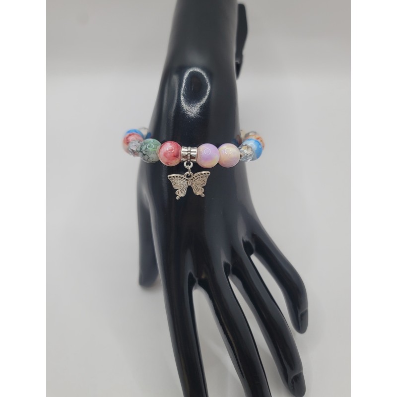 Bracelet fantaisie en perles – Cristaux & charms raffinés | Bijoux tendance femme