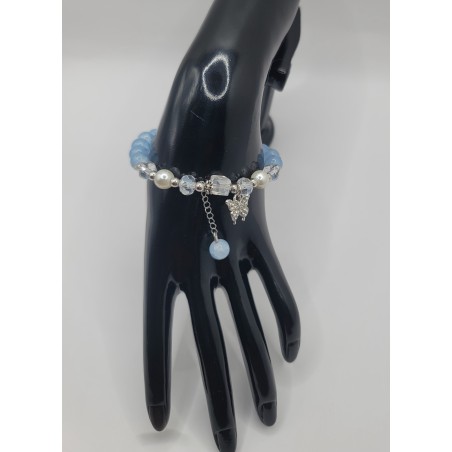 Bracelet fantaisie en perles – Cristaux & charms raffinés | Bijoux tendance femme