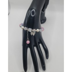 Bracelet fantaisie en perles – Cristaux & charms raffinés | Bijoux tendance femme