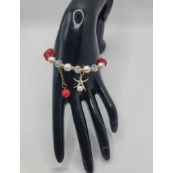 Bracelet fantaisie en perles – Cristaux & charms raffinés | Bijoux tendance femme