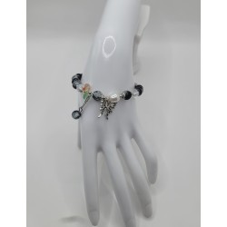 Bracelet fantaisie en perles – Cristaux & charms raffinés | Bijoux tendance femme