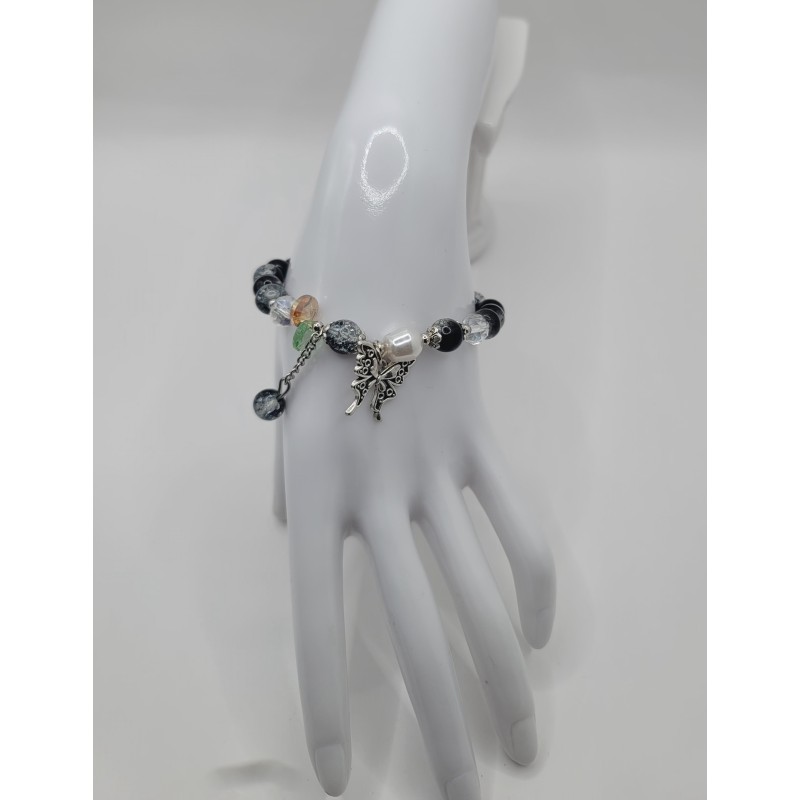 Bracelet fantaisie en perles – Cristaux & charms raffinés | Bijoux tendance femme