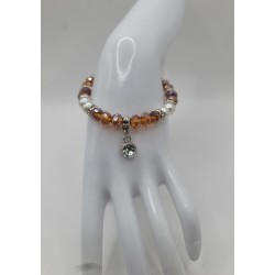 Bracelet fantaisie en perles – Cristaux & charms raffinés | Bijoux tendance femme