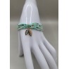 Bracelet multi-rangs en perles – Charms arbre de vie & feuilles | Bijoux femme tendance