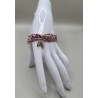 Bracelet multi-rangs en perles – Charms arbre de vie & feuilles | Bijoux femme tendance