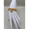 Bracelet multi-rangs en perles – Charms arbre de vie & feuilles | Bijoux femme tendance