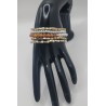 Bracelet multi-rangs élégant – Perles & cristaux dorés | Bijoux femme tendance