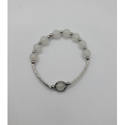 Elegant Elastic Beaded Bracelet – Crystals & Color Stones | Trendy Women’s Jewelry