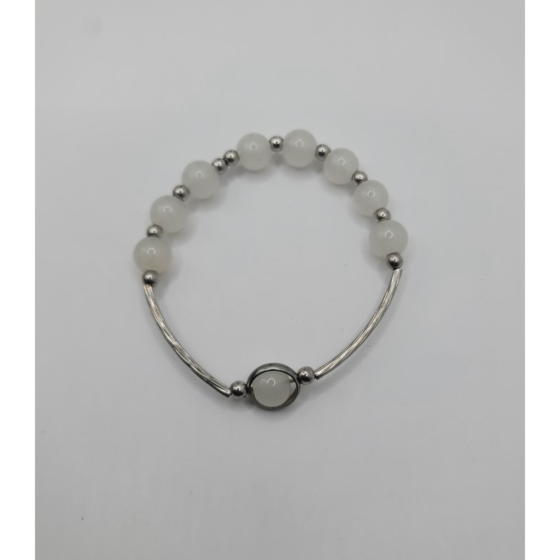 Elegant Elastic Beaded Bracelet – Crystals & Color Stones | Trendy Women’s Jewelry