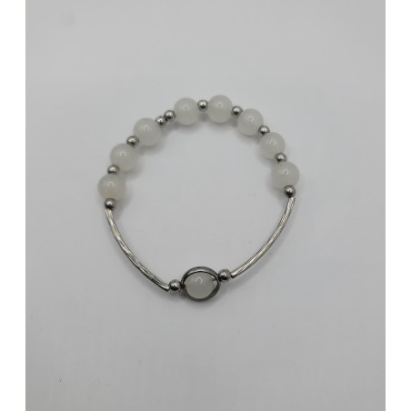 Elegant Elastic Beaded Bracelet – Crystals & Color Stones | Trendy Women’s Jewelry