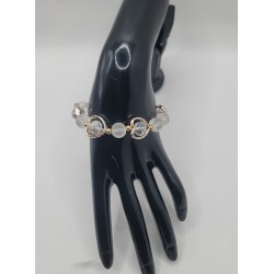 Elegant Elastic Beaded Bracelet – Crystals & Color Stones | Trendy Women’s Jewelry