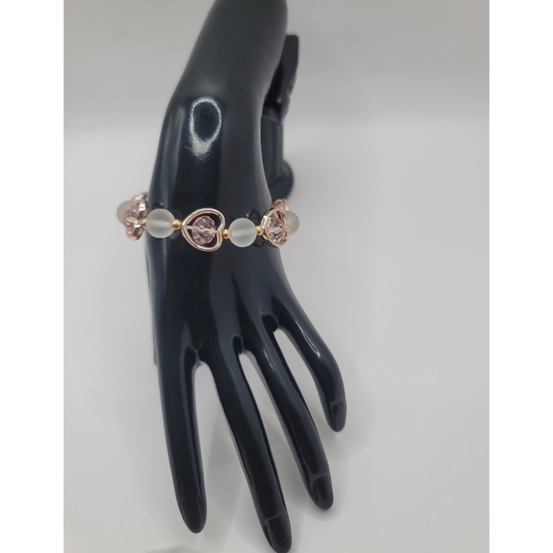 Elegant Elastic Beaded Bracelet – Crystals & Color Stones | Trendy Women’s Jewelry