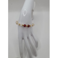 Elegant Elastic Beaded Bracelet – Crystals & Color Stones | Trendy Women’s Jewelry