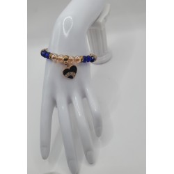 Elegant Elastic Beaded Bracelet – Crystals & Color Stones | Trendy Women’s Jewelry