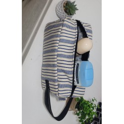Trousse de toilette artisanale en tissu guinéen | Accessoire fait main