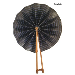 Handmade Guinean Fan with Leather Handles | African Accessory