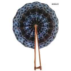 Handmade Guinean Fan with Leather Handles | African Accessory