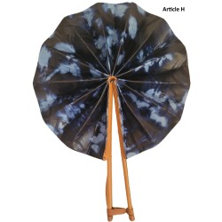 Handmade Guinean Fan with Leather Handles | African Accessory